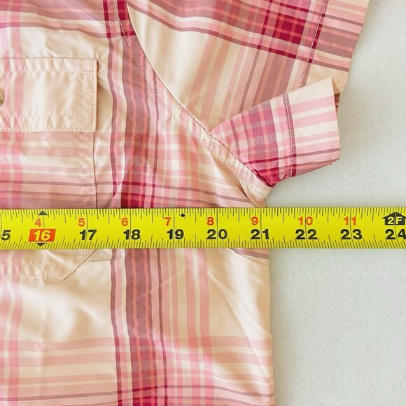 Eddie Bauer Women’s Short Sleeve Adventure Pink Shirt Size L Buttons NWT $54.99 - Picture 12 of 13